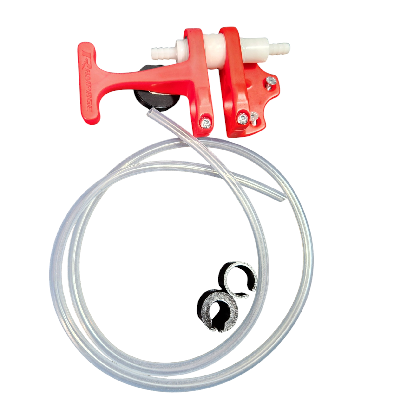 RamConnect Race Car Radio/Drink Connection Kit Rampage, shown complete with all parts including helmet magnet , drink hose and radio adaptors