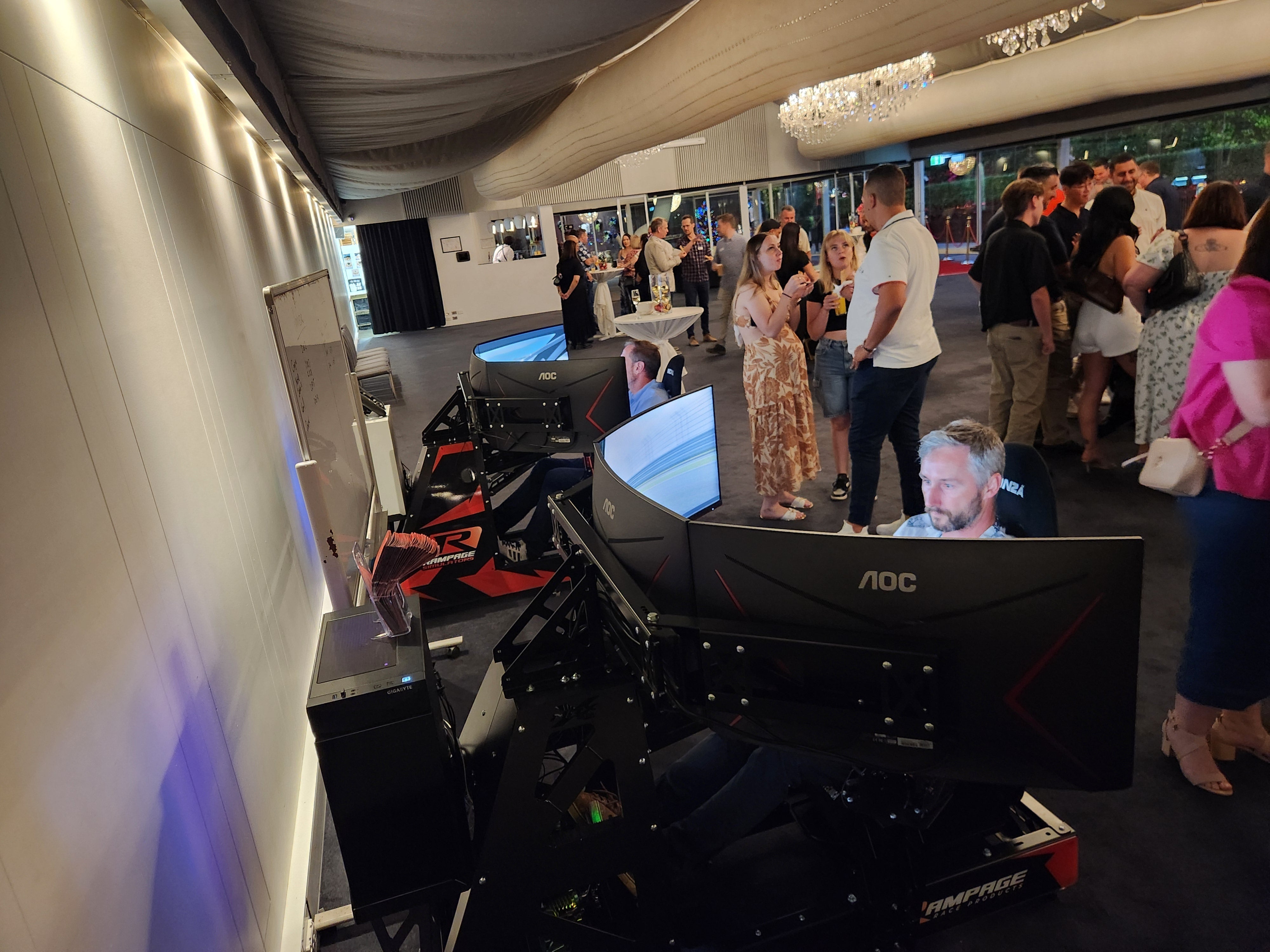 Pro Racing Simulator Hire for Events & Parties | South East QLD & Northern NSW Rampage