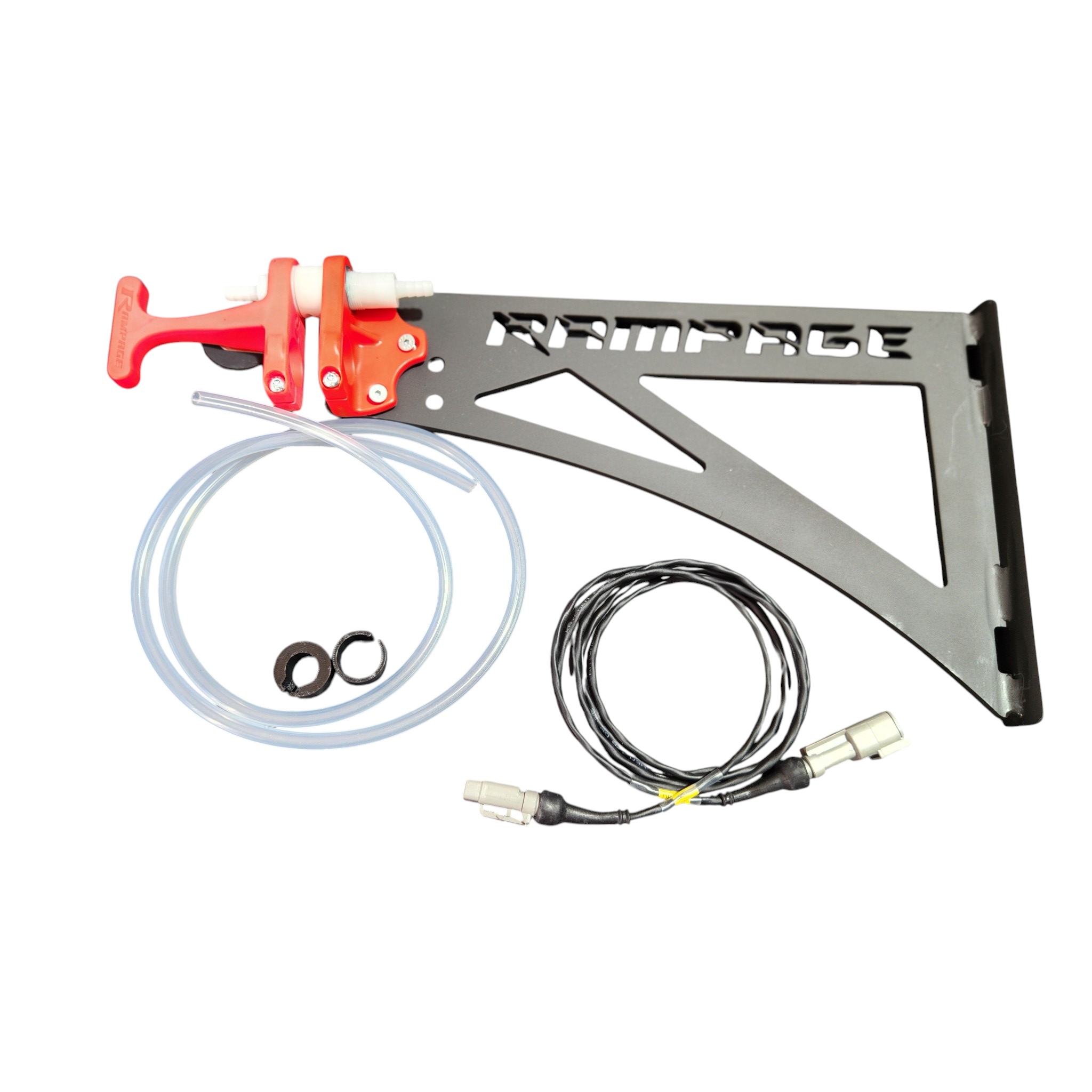 McLaren drink system kit accessories, quick coinnection mount , flat mount quick connection , hoses, and wiring loom
