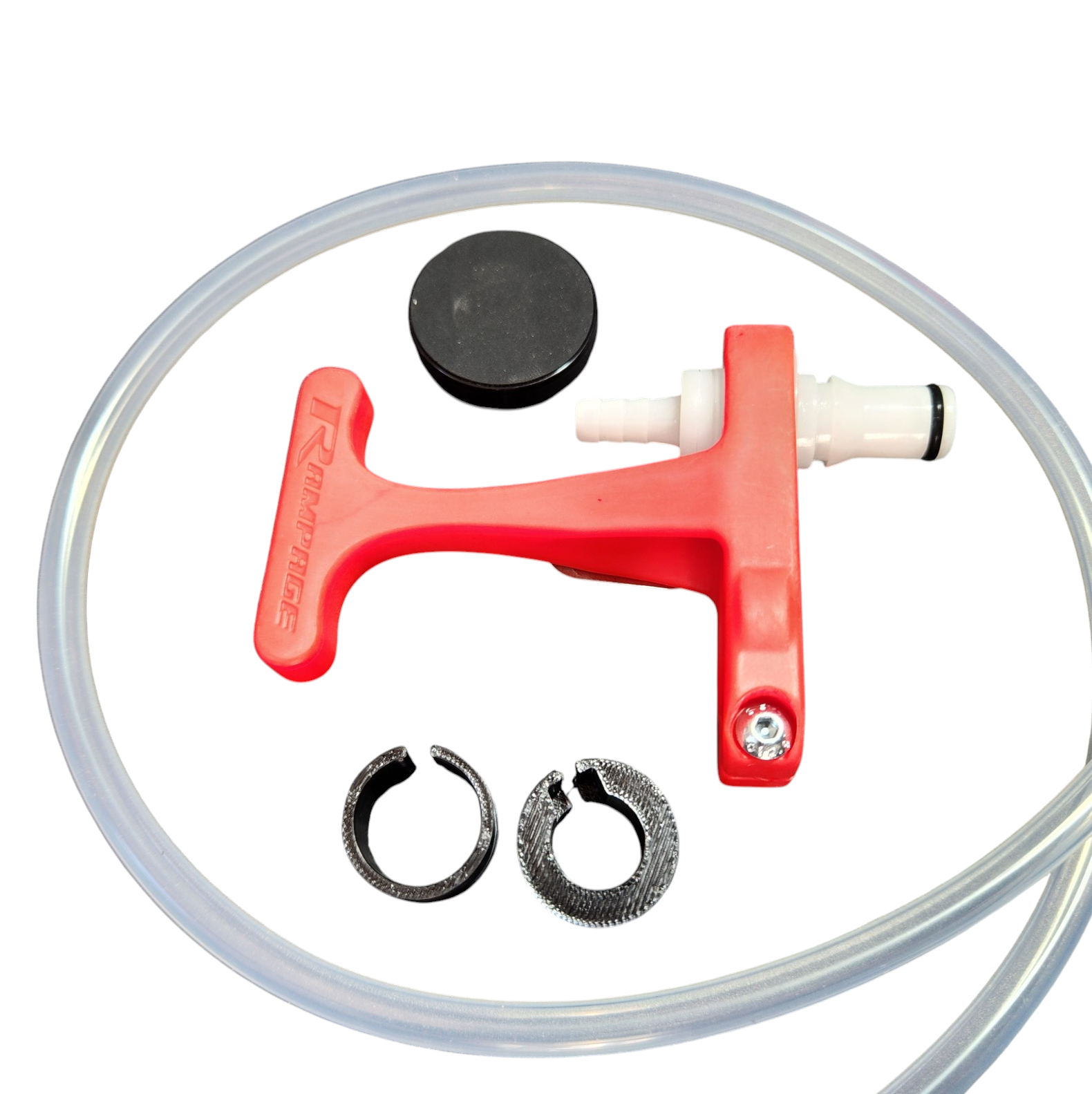 Radio/Drink Quick Connection Rampage Race Products, showing all parts in kit 