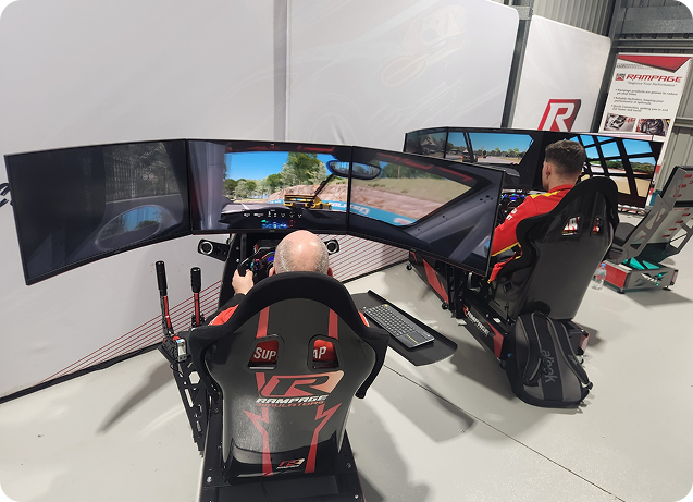 Pro Racing Simulator Hire for Events & Parties | South East QLD & Northern NSW Rampage