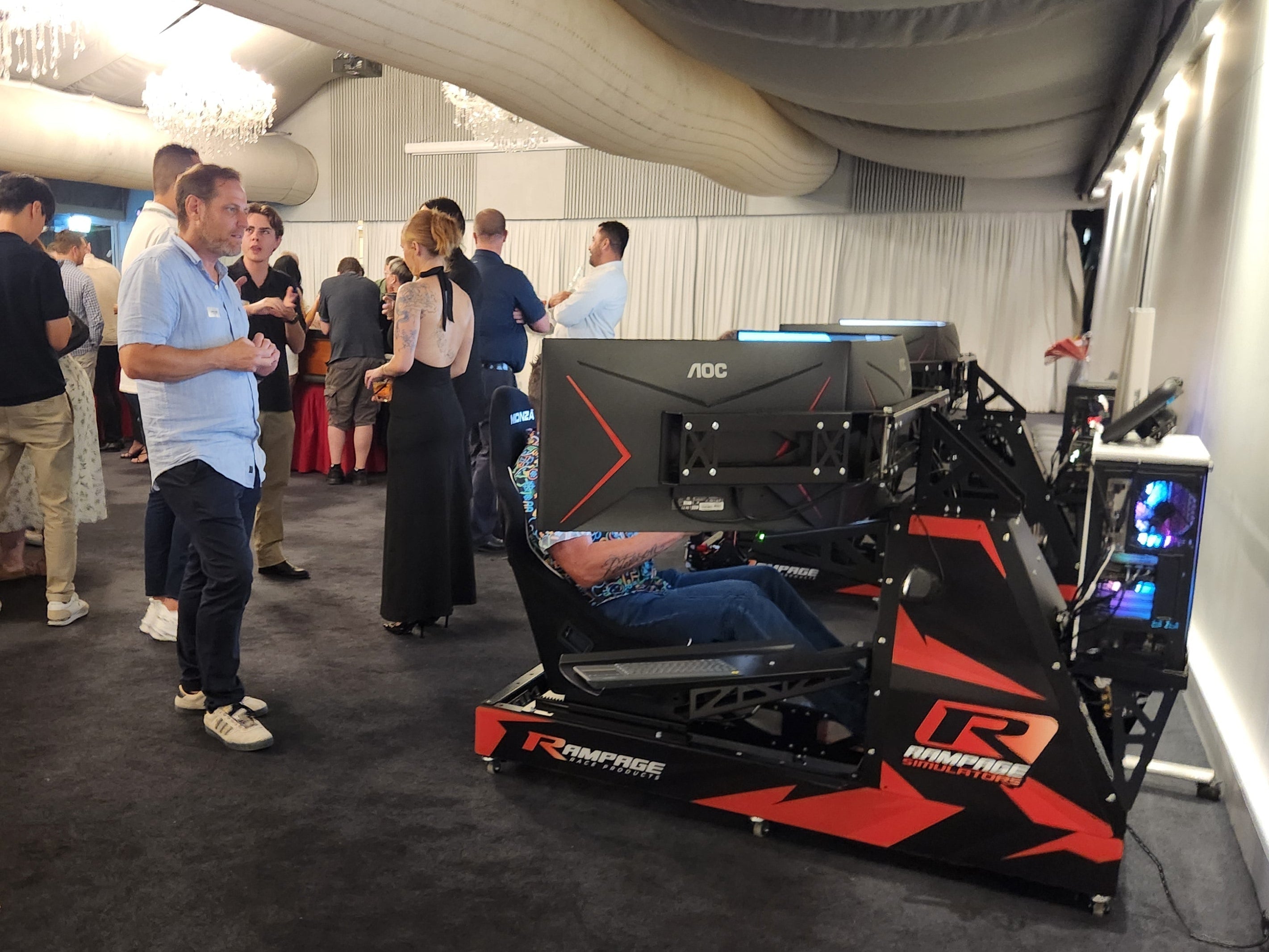 Pro Racing Simulator Hire for Events & Parties | South East QLD & Northern NSW Rampage