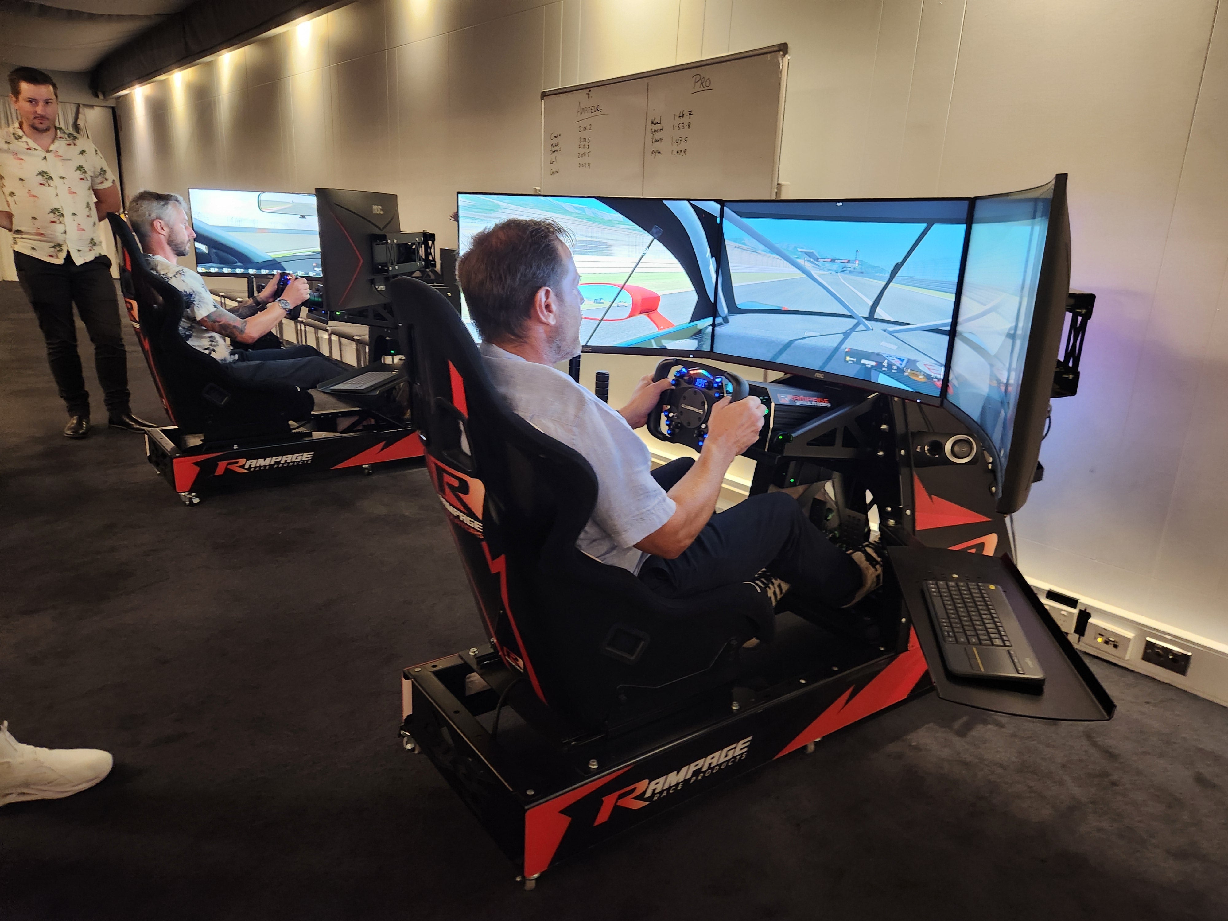 Pro Racing Simulator Hire for Events & Parties | South East QLD & Northern NSW Rampage