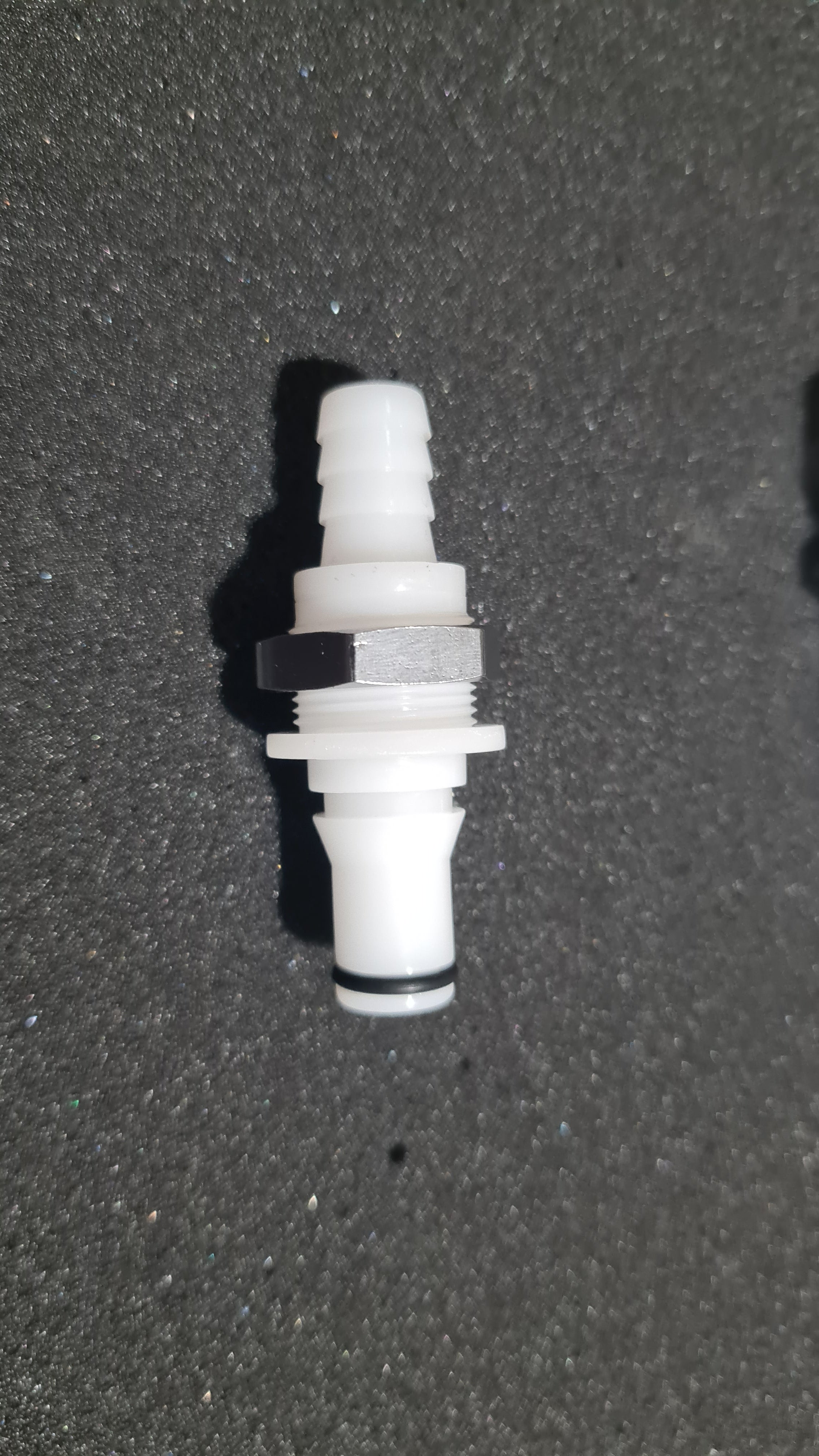 Individual drink and coolsuit dry break fittings.