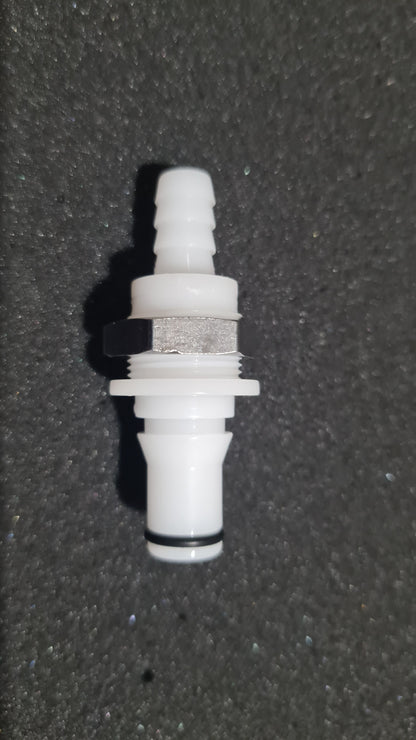 Individual drink and coolsuit dry break fittings.